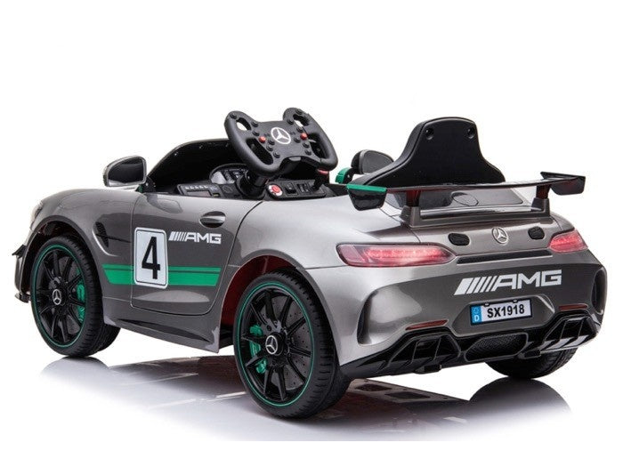 Vehículo A Batería Mercedes-Benz Gt4 Amg Con Pantalla Mp4 ¡Y Mucho Más!