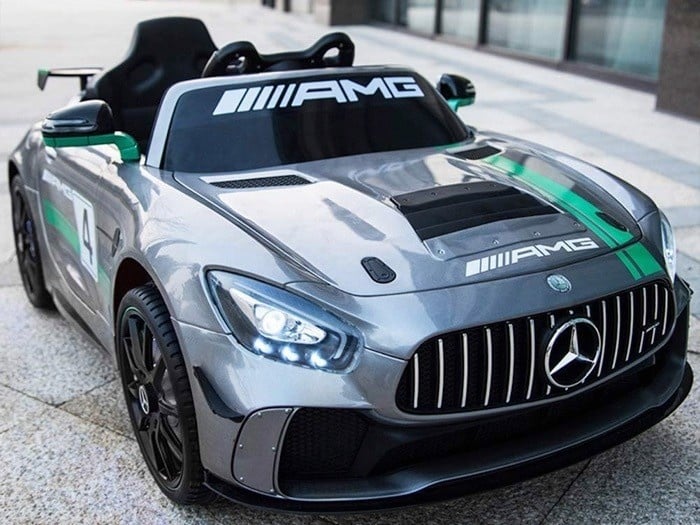 Vehículo A Batería Mercedes-Benz Gt4 Amg Con Pantalla Mp4 ¡Y Mucho Más!
