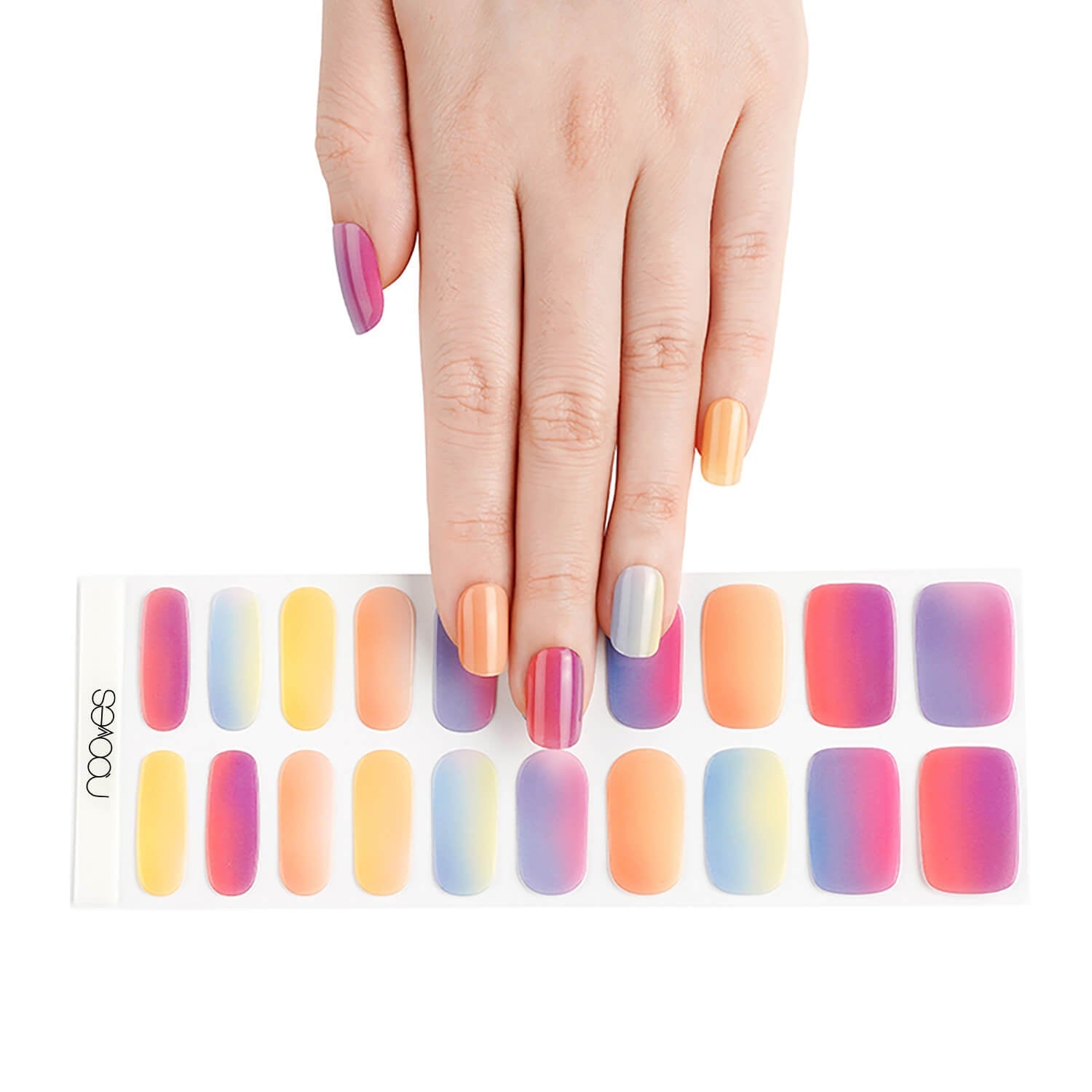 Láminas de Gel - Rainbow - Nooves Nails