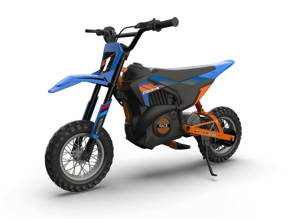Moto Eléctrica Infantil Cross Motor De 24 Voltios Con Ruedas Suspendidas.