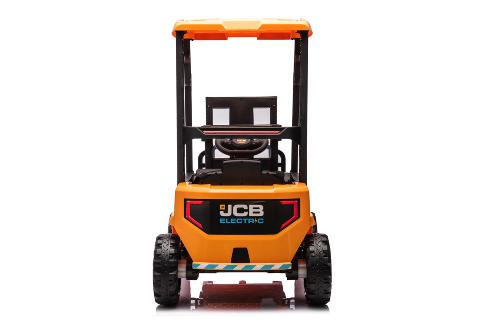 Carretilla Elevadora Eléctrica Jcb Para Niños – 12V Con Auténtica Función De Elevación Y Conducción