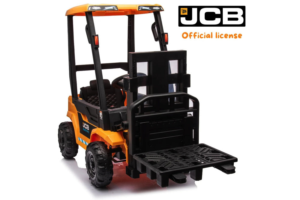 Carretilla Elevadora Eléctrica Jcb Para Niños – 12V Con Auténtica Función De Elevación Y Conducción