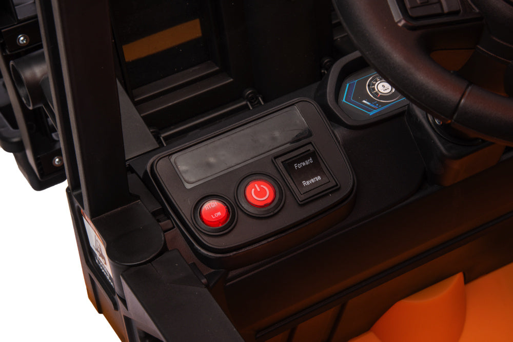 Carretilla Elevadora Eléctrica Jcb Para Niños – 12V Con Auténtica Función De Elevación Y Conducción