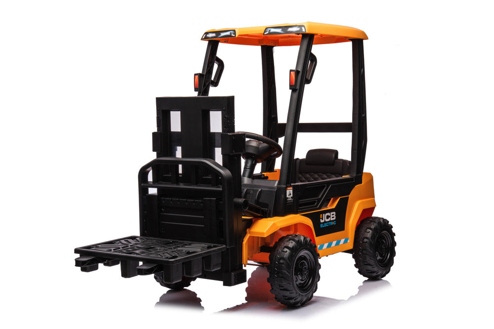 Carretilla Elevadora Eléctrica Jcb Para Niños – 12V Con Auténtica Función De Elevación Y Conducción
