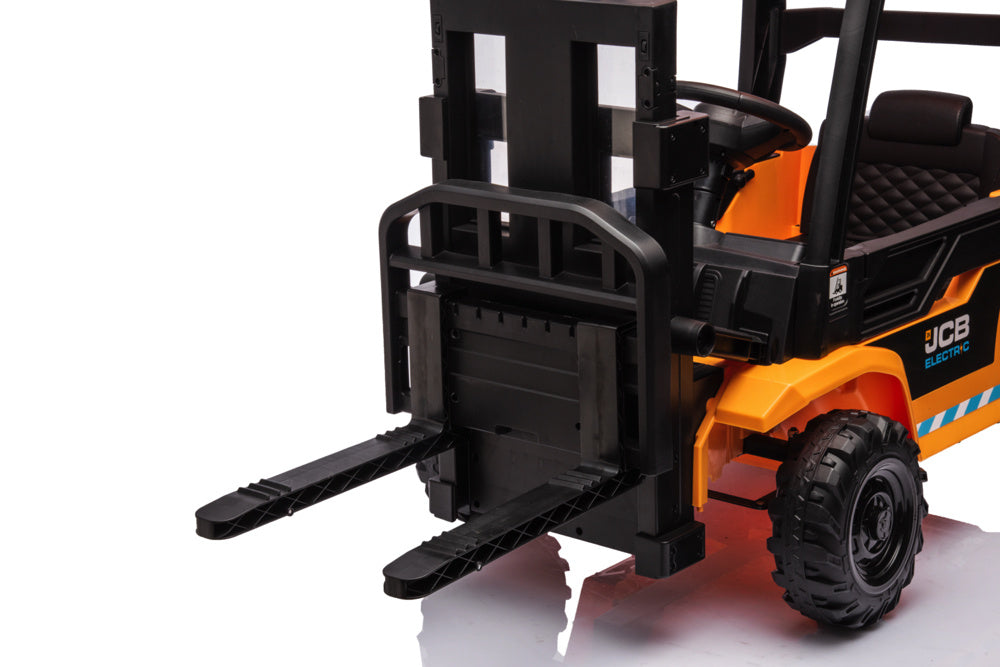 Carretilla Elevadora Eléctrica Jcb Para Niños – 12V Con Auténtica Función De Elevación Y Conducción