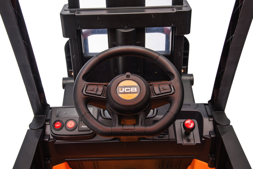 Carretilla Elevadora Eléctrica Jcb Para Niños – 12V Con Auténtica Función De Elevación Y Conducción