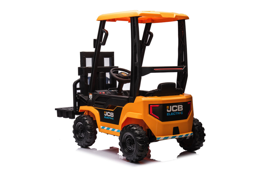 Carretilla Elevadora Eléctrica Jcb Para Niños – 12V Con Auténtica Función De Elevación Y Conducción