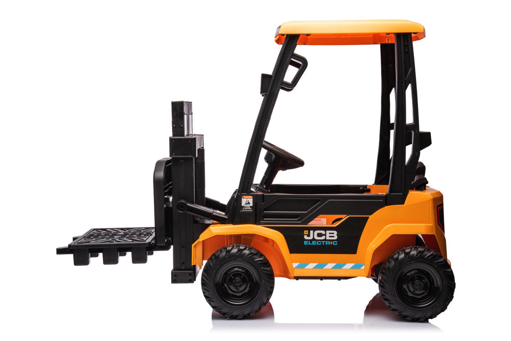 Carretilla Elevadora Eléctrica Jcb Para Niños – 12V Con Auténtica Función De Elevación Y Conducción
