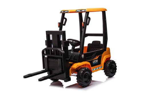 Carretilla Elevadora Eléctrica Jcb Para Niños – 12V Con Auténtica Función De Elevación Y Conducción
