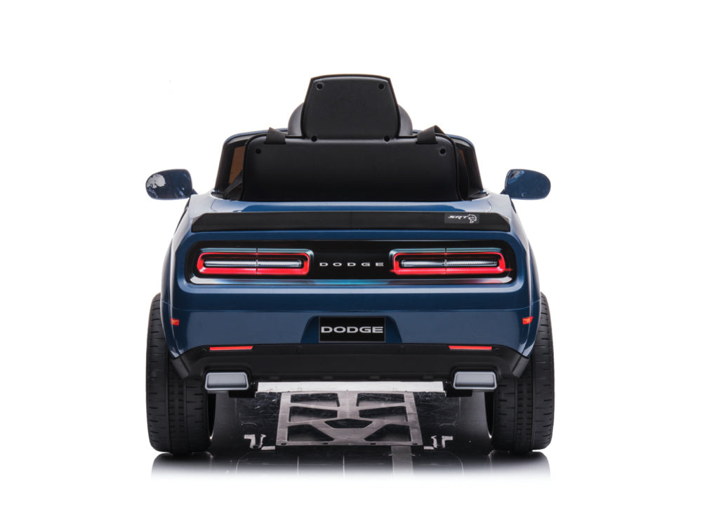 Dodge Challenger Srt, Coche Infantil Eléctrico De 12 Voltios, Asiento De Piel, Neumáticos De Goma, ¡Coche Infantil A Batería!