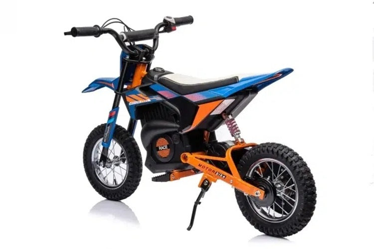 Moto Eléctrica Infantil Cross Motor De 24 Voltios Con Ruedas Suspendidas.