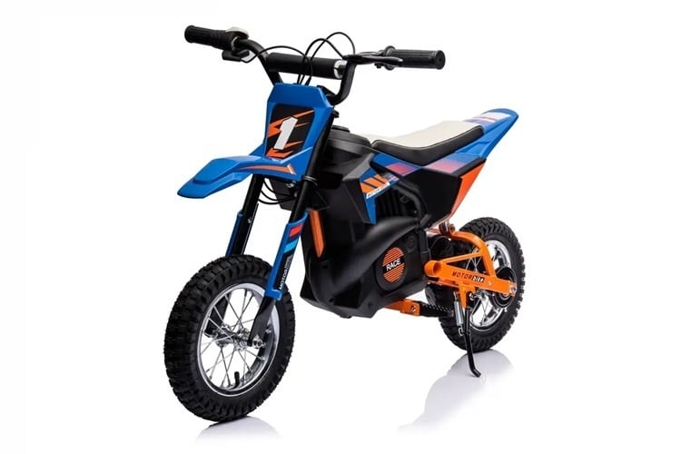 Moto Eléctrica Infantil Cross Motor De 24 Voltios Con Ruedas Suspendidas.