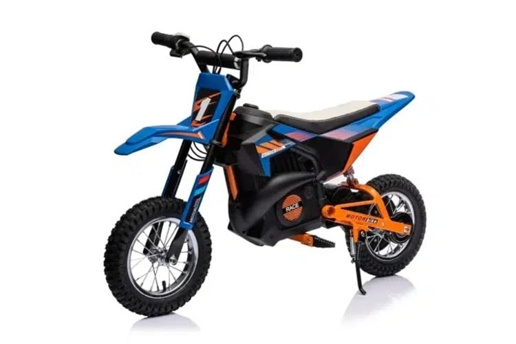 Moto Eléctrica Infantil Cross Motor De 24 Voltios Con Ruedas Suspendidas.