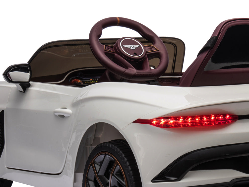 Bentley Bacalar, Carro Infantil Eléctrico De 12 Voltios, Asiento De Cuero, Llantas De Caucho Y Más.