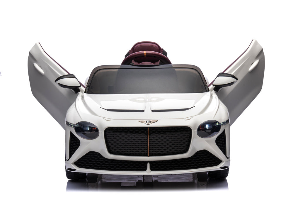 Bentley Bacalar, Carro Infantil Eléctrico De 12 Voltios, Asiento De Cuero, Llantas De Caucho Y Más.