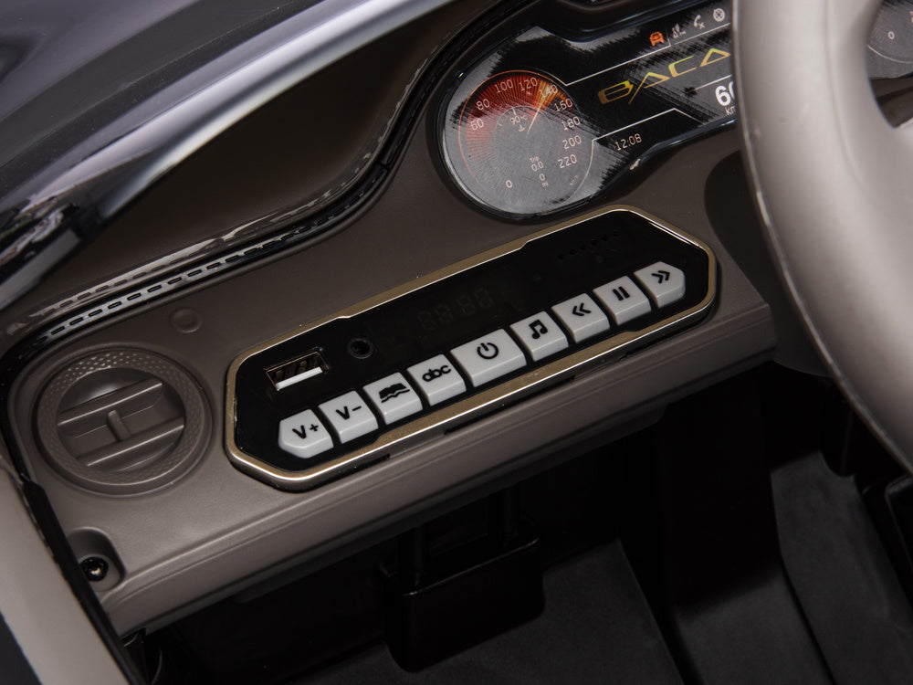 Bentley Bacalar, Carro Infantil Eléctrico De 12 Voltios, Asiento De Cuero, Llantas De Caucho Y Más.