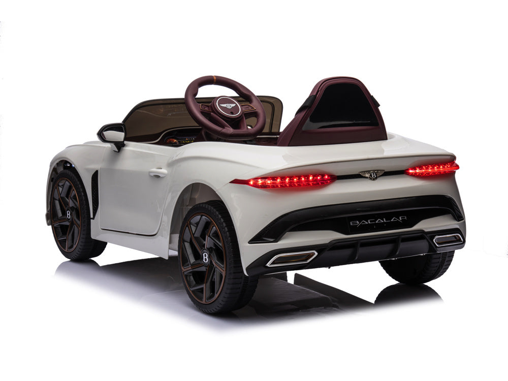 Bentley Bacalar, Carro Infantil Eléctrico De 12 Voltios, Asiento De Cuero, Llantas De Caucho Y Más.