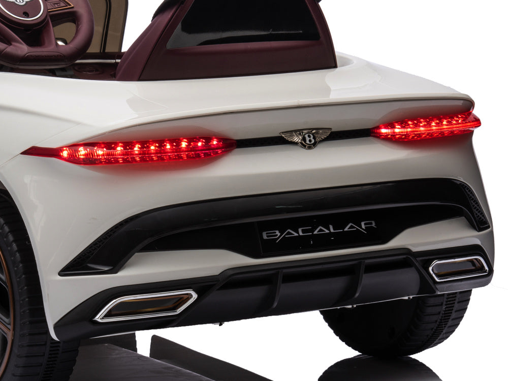 Bentley Bacalar, Carro Infantil Eléctrico De 12 Voltios, Asiento De Cuero, Llantas De Caucho Y Más.