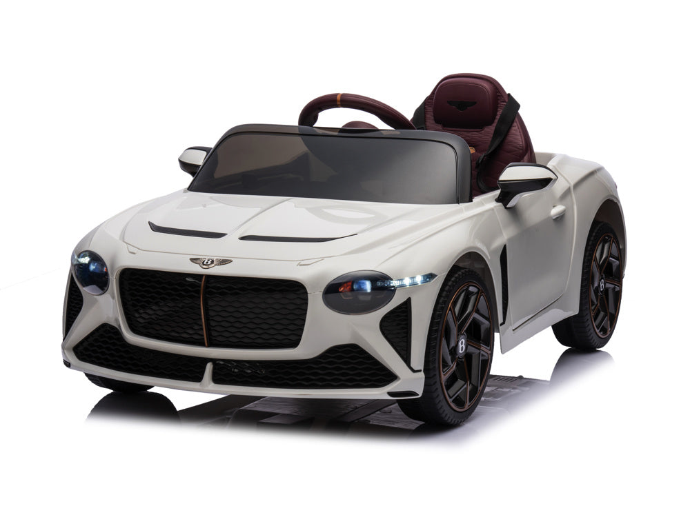 Bentley Bacalar, Carro Infantil Eléctrico De 12 Voltios, Asiento De Cuero, Llantas De Caucho Y Más.