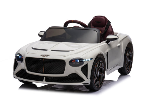 Bentley Bacalar, Carro Infantil Eléctrico De 12 Voltios, Asiento De Cuero, Llantas De Caucho Y Más.