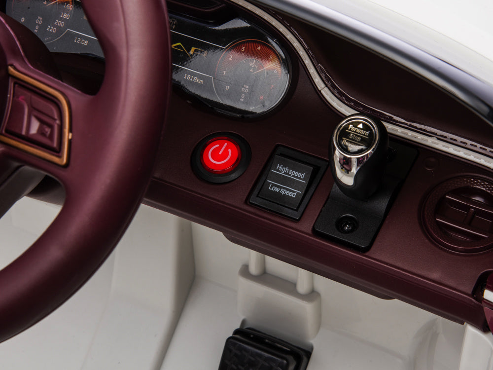 Bentley Bacalar, Carro Infantil Eléctrico De 12 Voltios, Asiento De Cuero, Llantas De Caucho Y Más.