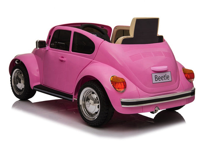 Volkswagen Beetle Classic Car, ¡Un Coche Infantil De 12 Voltios Con Neumáticos De Goma Y Mucho Más!