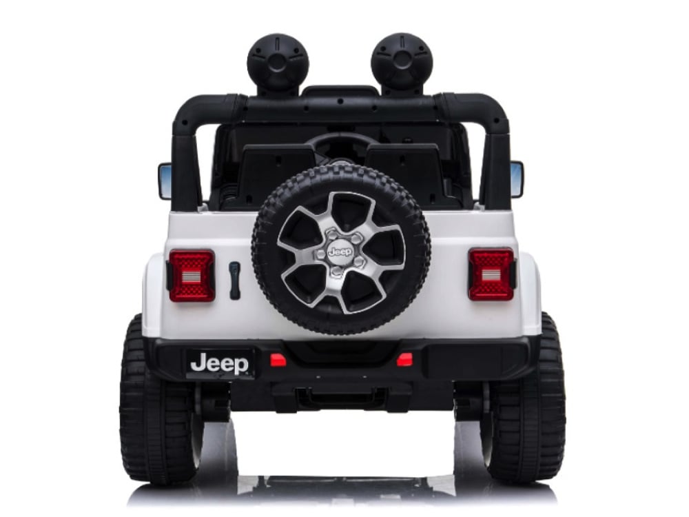 Jeep Wrangler Rubicon, Coche Eléctrico Infantil De 12V Con Batería De Litio, Neumáticos De Goma Y Asiento De Similpiel