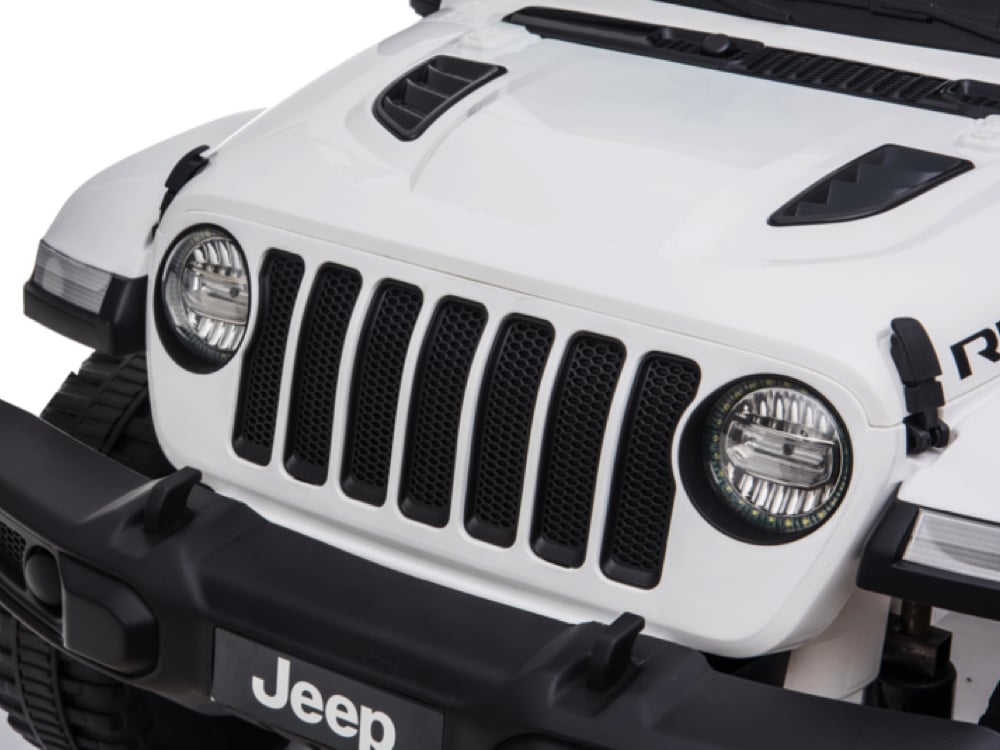 Jeep Wrangler Rubicon, Coche Eléctrico Infantil De 12V Con Batería De Litio, Neumáticos De Goma Y Asiento De Similpiel