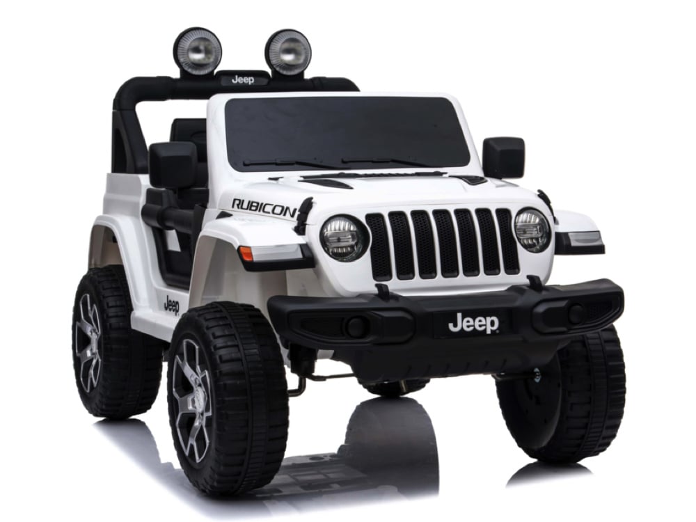 Jeep Wrangler Rubicon, Coche Eléctrico Infantil De 12V Con Batería De Litio, Neumáticos De Goma Y Asiento De Similpiel