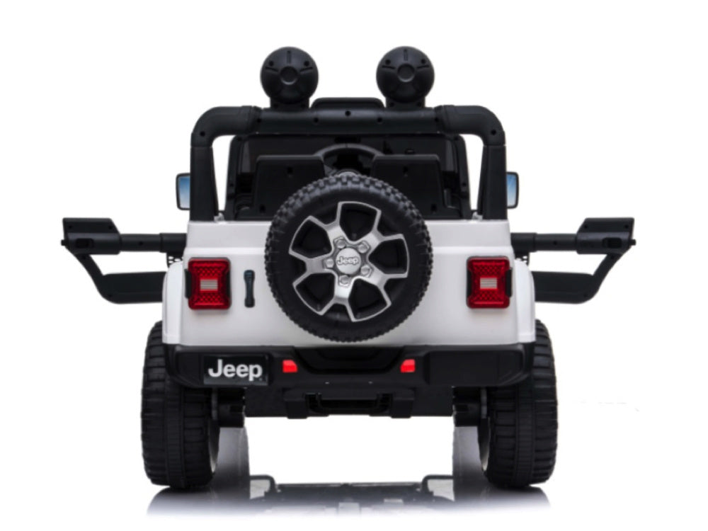 Jeep Wrangler Rubicon, Coche Eléctrico Infantil De 12V Con Batería De Litio, Neumáticos De Goma Y Asiento De Similpiel