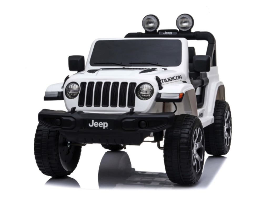 Jeep Wrangler Rubicon, Coche Eléctrico Infantil De 12V Con Batería De Litio, Neumáticos De Goma Y Asiento De Similpiel