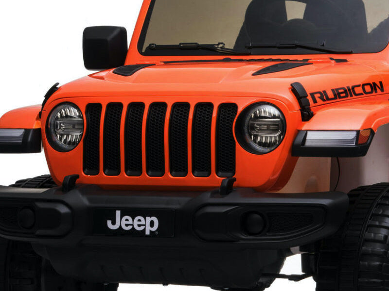 Jeep Wrangler Rubicon, Coche Eléctrico Infantil De 12V Con Batería De Litio, Neumáticos De Goma Y Asiento De Similpiel