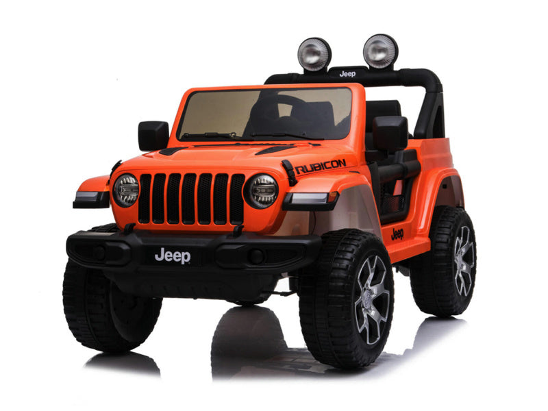 Jeep Wrangler Rubicon, Coche Eléctrico Infantil De 12V Con Batería De Litio, Neumáticos De Goma Y Asiento De Similpiel
