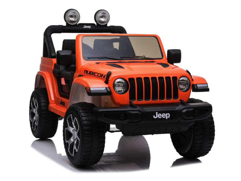 Jeep Wrangler Rubicon, Coche Eléctrico Infantil De 12V Con Batería De Litio, Neumáticos De Goma Y Asiento De Similpiel