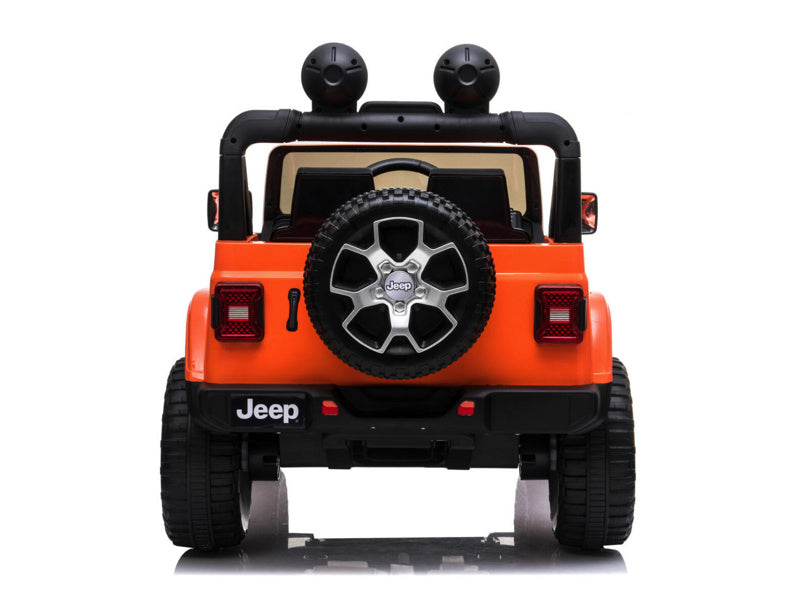 Jeep Wrangler Rubicon, Coche Eléctrico Infantil De 12V Con Batería De Litio, Neumáticos De Goma Y Asiento De Similpiel