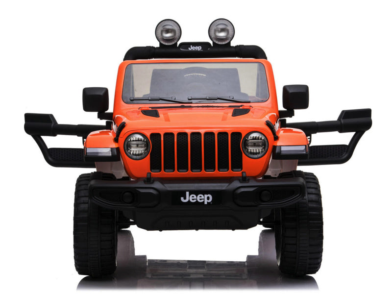 Jeep Wrangler Rubicon, Coche Eléctrico Infantil De 12V Con Batería De Litio, Neumáticos De Goma Y Asiento De Similpiel