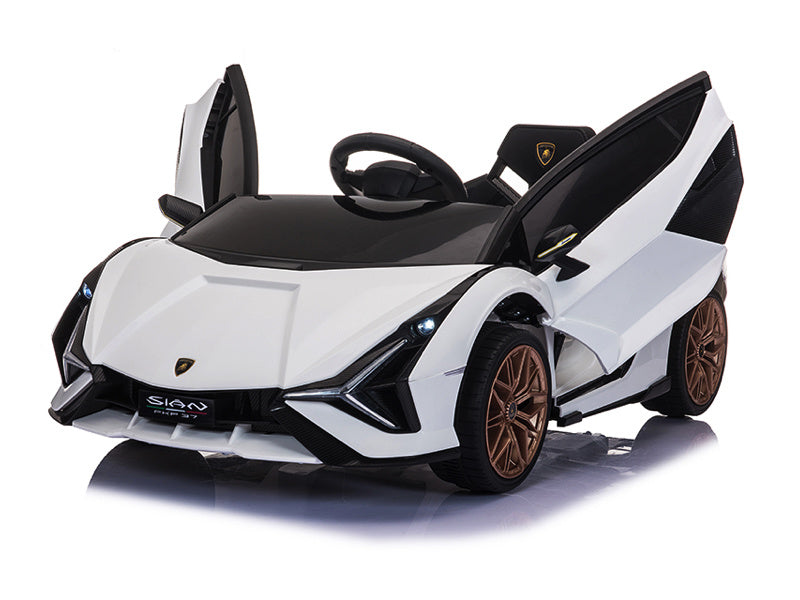 Lamborghini Sian, Coche Infantil Eléctrico De 12V Con Puertas De Ala De Gaviota