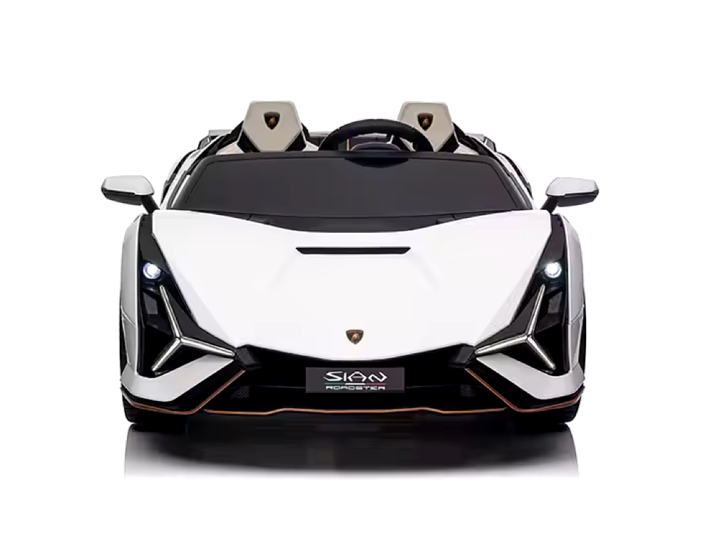 Lamborghini Sian, Coche Infantil Eléctrico De 24 Voltios Con Neumáticos De Goma, Asiento De Piel Y Más
