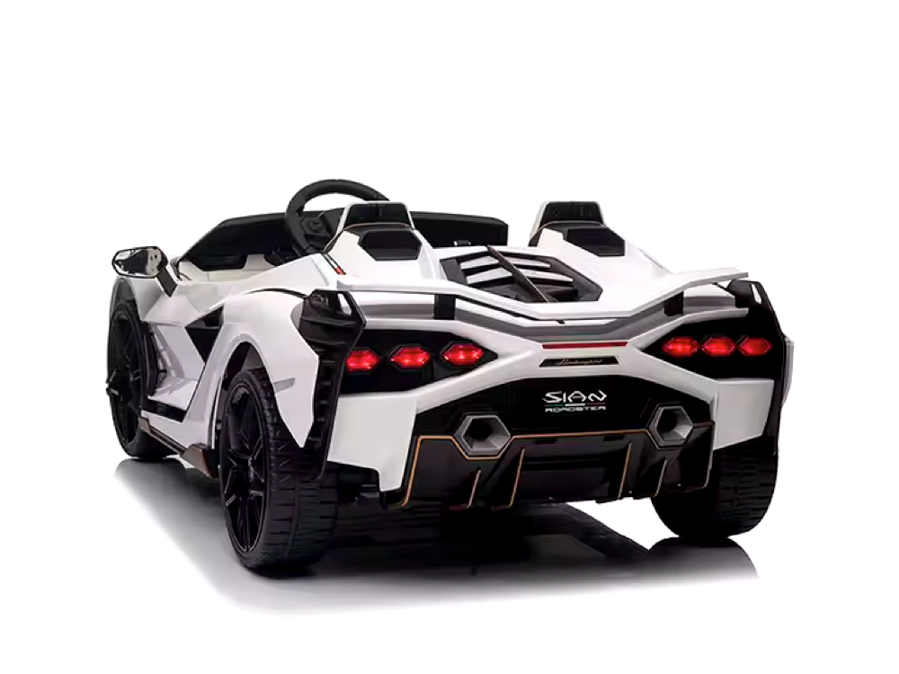 Lamborghini Sian, Coche Infantil Eléctrico De 24 Voltios Con Neumáticos De Goma, Asiento De Piel Y Más
