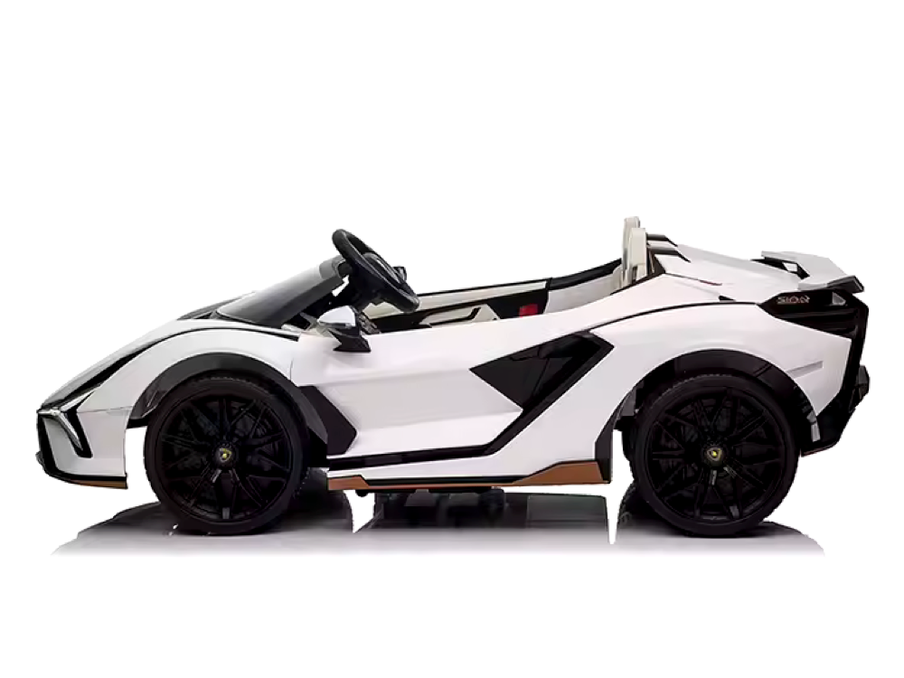 Lamborghini Sian, Coche Infantil Eléctrico De 24 Voltios Con Neumáticos De Goma, Asiento De Piel Y Más