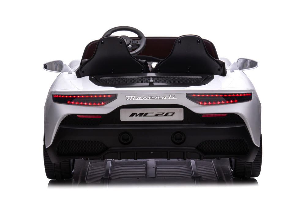 Coche Infantil Eléctrico Maserati Mc20 2 Plazas 24V, Neumáticos De Goma, Asiento De Piel.