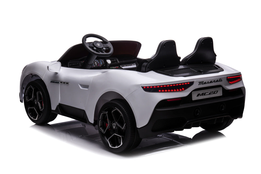 Coche Infantil Eléctrico Maserati Mc20 2 Plazas 24V, Neumáticos De Goma, Asiento De Piel.