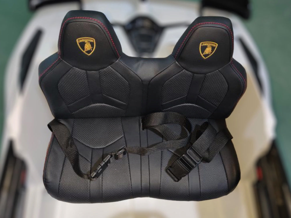 Lamborghini Aventador, Coche Infantil Eléctrico De 24 Voltios Para 2 Personas Con Neumáticos De Goma, Asiento De Cuero.