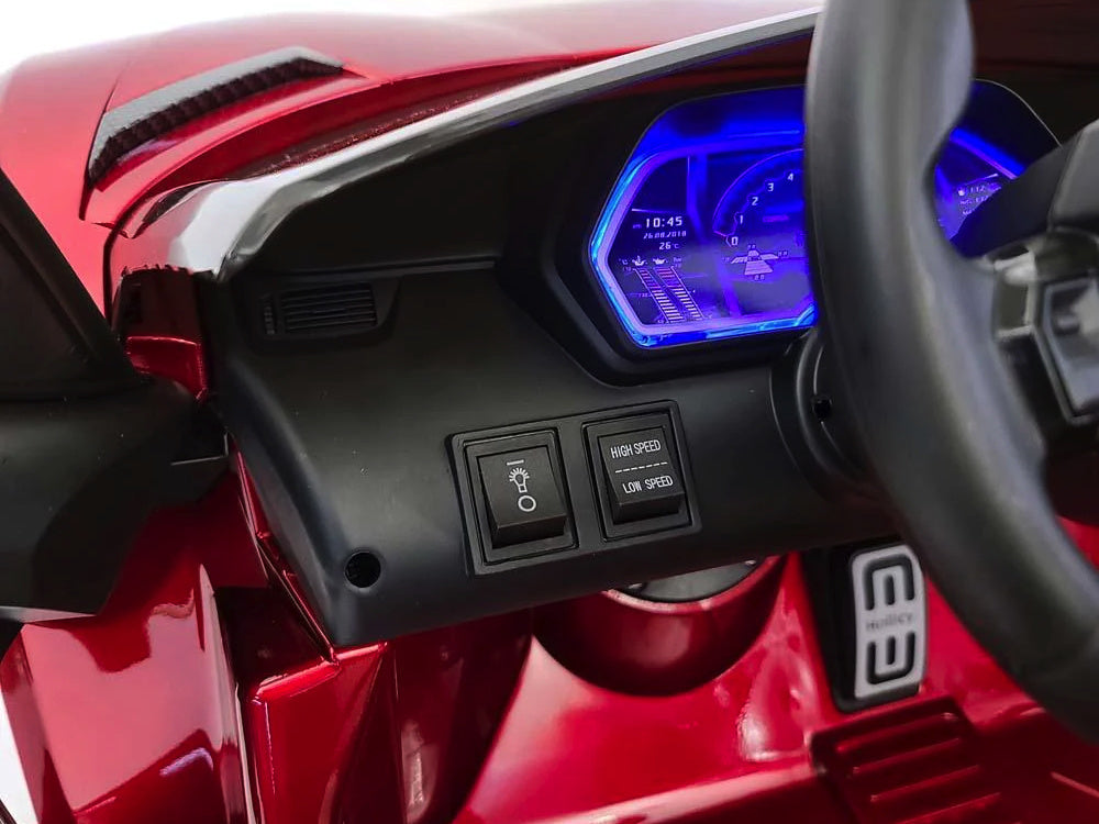 Lamborghini Aventador, Coche Infantil Eléctrico De 24 Voltios Para 2 Personas Con Neumáticos De Goma, Asiento De Cuero.